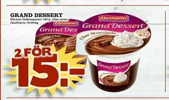 Grand dessert