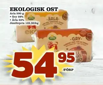 Nelins Ekologisk ost erbjuda