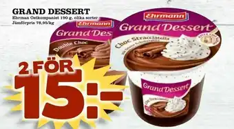 Grand dessert