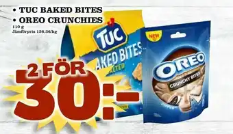 Nya Pulsen Tuc baked bites • oreo crunchies erbjuda