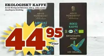 Nya Pulsen Ekologiskt kaffe erbjuda