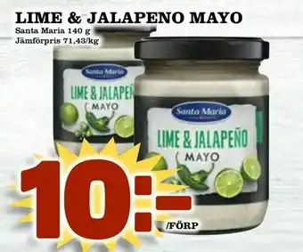 Nya Pulsen Lime & jalapeno mayo erbjuda