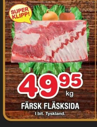 Nya Pulsen Färsk fläsksida erbjuda