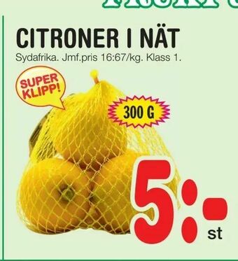 Nya Pulsen Citroner i nät erbjuda