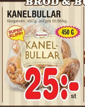 Nya Pulsen Kanelbullar erbjuda