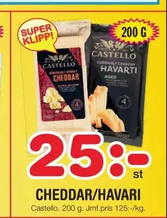 Nya Pulsen Cheddar/havari erbjuda