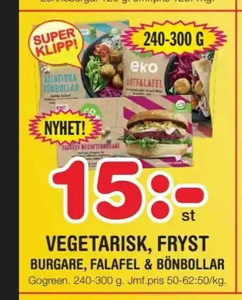 Nya Pulsen Vegetarisk, fryst erbjuda