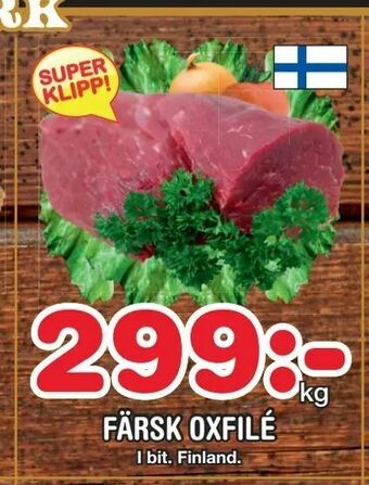 Nya Pulsen Färsk oxfilé erbjuda