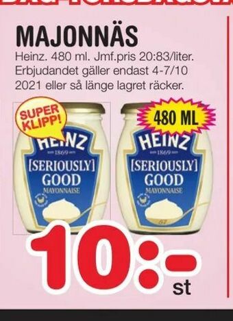 Nya Pulsen Majonnäs erbjuda