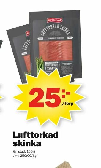 Lufttorkad skinka