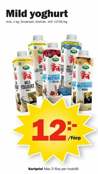 Pekås Mild yoghurt erbjuda