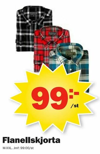 Pekås Flanellskjorta erbjuda