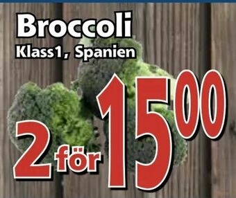 Supergrossen Broccoli erbjuda
