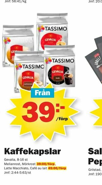 Pekås Kaffekapslar erbjuda
