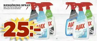 Supergrossen Rengöring spray erbjuda