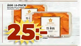 Supergrossen Ägg 15-pack erbjuda
