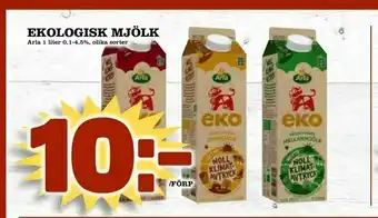 Supergrossen Ekologisk mjölk erbjuda