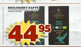 Supergrossen Ekologiskt kaffe erbjuda