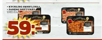 Supergrossen Kyckling sweet chili • paneng red curry erbjuda