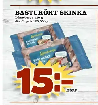 Supergrossen Basturökt skinka erbjuda