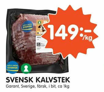 Tempo Svensk kalvstek erbjuda