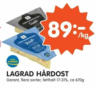 Tempo Lagrad hårdost erbjuda