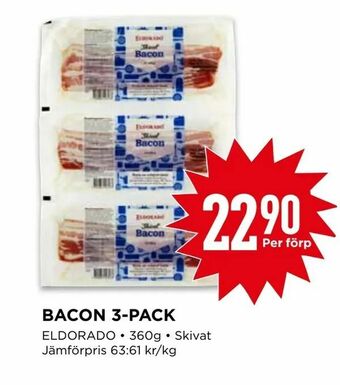 Willys Bacon 3-pack erbjuda