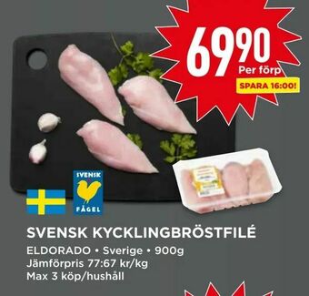 Willys Svensk kycklingbröstfilé erbjuda
