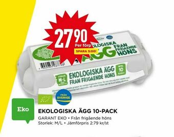 Willys Ekologiska ägg 10-pack erbjuda