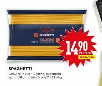 Willys Spaghetti erbjuda