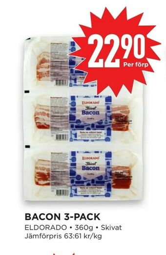 Willys Hemma Bacon 3-pack erbjuda