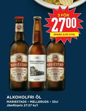 Willys Hemma Alkoholfri öl erbjuda
