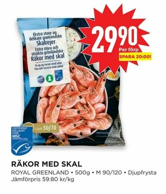 Willys Hemma Räkor med skal erbjuda