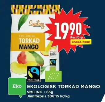 Willys Hemma Ekologisk torkad mango erbjuda