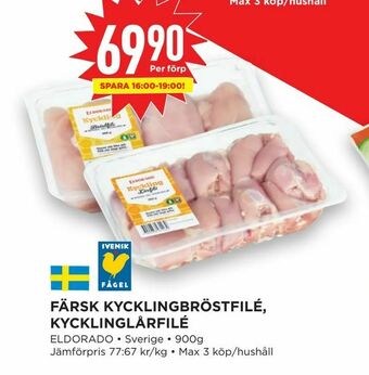 Willys Hemma Färsk kycklingbröstfilé, kycklinglårfilé erbjuda