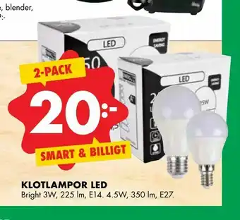 ÖoB Klotlampor led erbjuda