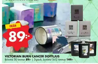 ÖoB Victorian burn cancer doftljus erbjuda