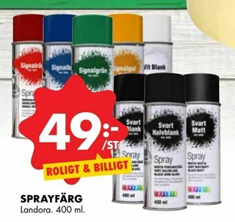 ÖoB Sprayfärg erbjuda