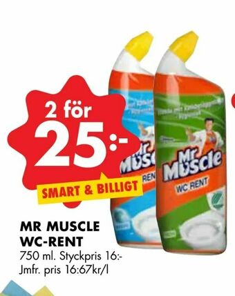 ÖoB Mr muscle wc-rent erbjuda