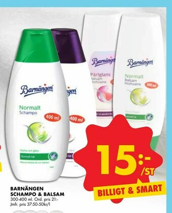 ÖoB Barnängen schampo & balsam erbjuda