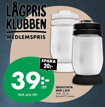ÖoB Gravlykta med ljus erbjuda
