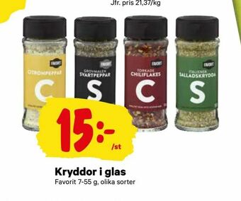 City Gross Kryddor i glas erbjuda