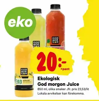 City Gross Ekologisk God morgon Juice erbjuda