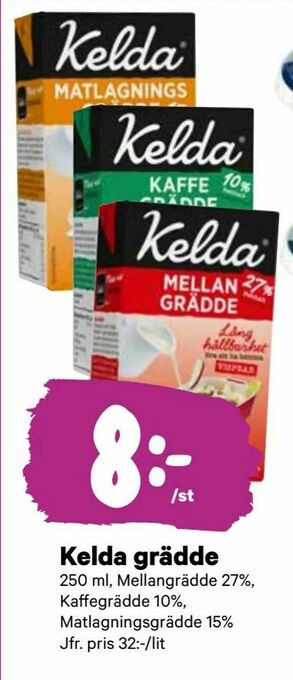 City Gross Kelda grädde erbjuda