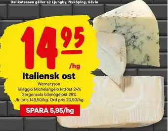 City Gross Italiensk ost erbjuda