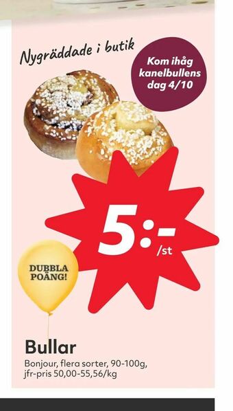 Hemköp Bullar erbjuda
