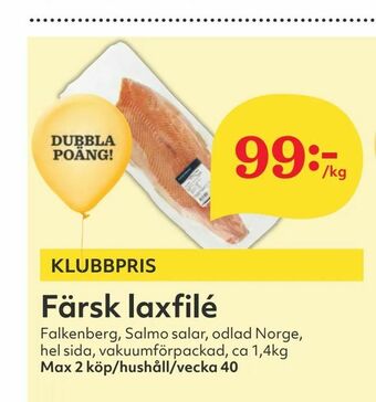 Hemköp Färsk laxfilé erbjuda