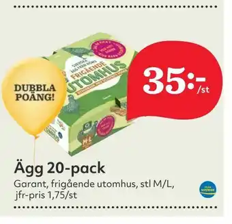 Hemköp Ägg 20-pack erbjuda