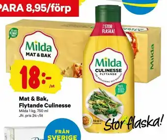 City Gross Mat & Bak, Flytande Culinesse erbjuda