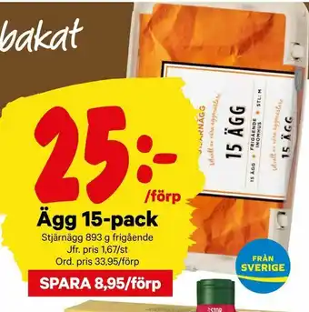 City Gross Ägg 15-pack erbjuda